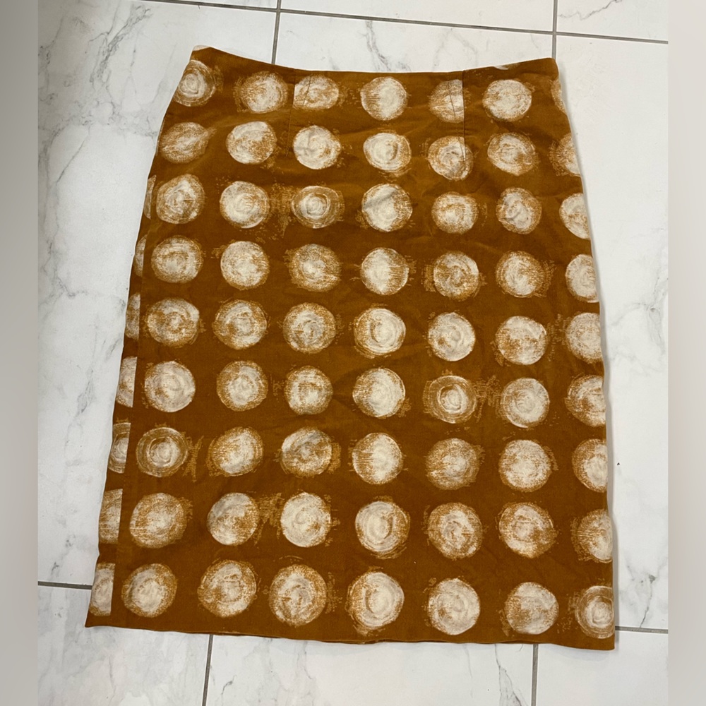 Anthropologie Maeve Corded Dots Skirt 4 pencil